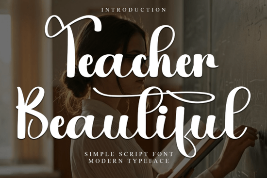 Teacher Beautiful Font